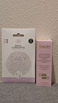 Eclat Skin London MICELLAR WATER Rosemary Extract & 2 Reusable Cotton Rounds