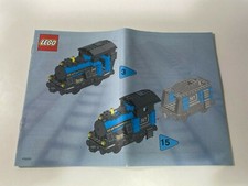 LEGO® Bauanleitung My Own Train Eisenbahn 3740 blaue Lok Instruction NEU 288