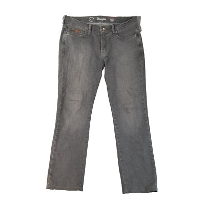 Wrangler jeans men's 34x30 Brockton slim straight gray denim pants