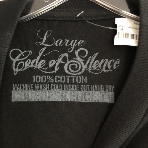 Code of Silence TV Shirt Mens Large Black Original Sin Streets of Venice NEW - Picture 7 of 11