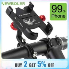 MTB Phone Mount Stand Bicycle Holder 360 Degrees Rotatable Aluminum Adjustable