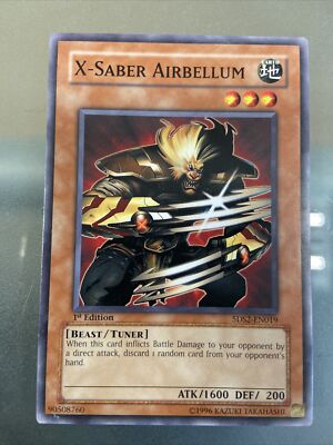 bayou 英語1枚 X-Saber Airbellum Yugioh Card 1st Edition 5DS2-EN019 LP | eBay