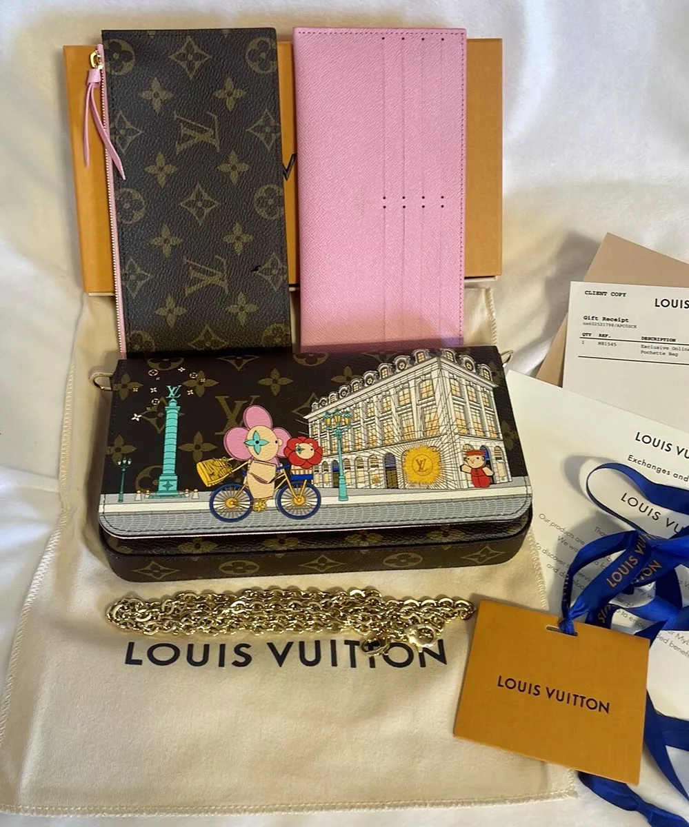 Louis Vuitton Pochette Felicie Monogram (Without Accessories) Fuchsia Lining