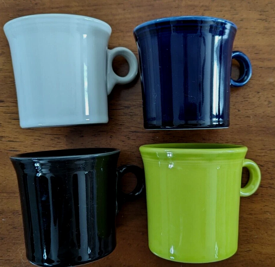 Fiestaware Cups Set of 4 Solid Colors. - Image 3 of 4