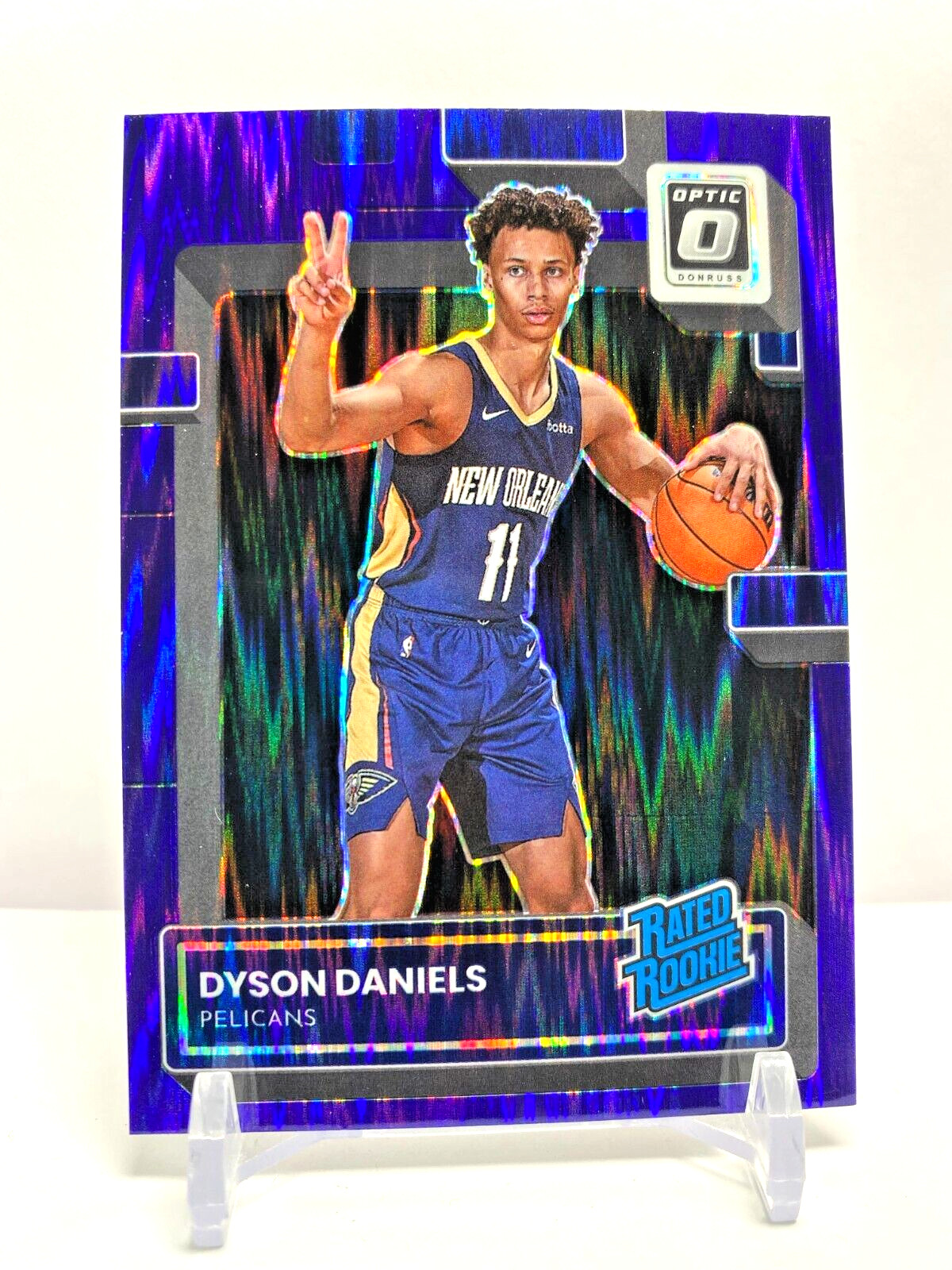 2022-23 Panini Optic Rated Rookie Purple Shock Dyson Daniels Pelicans No. 250