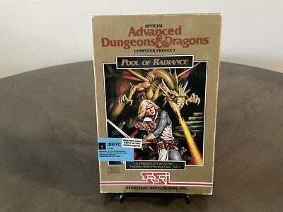 Advanced Dungeons & Dragons-Pool of Radiance IBM PC Role- Playing Game Vintage