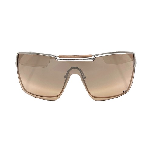 Christian Dior Sunglasses Oversized Shield Rimless Visor Beige Viktim 1 Vintage - Picture 2 of 8
