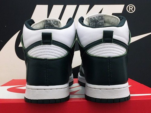 VTG 2020 NIKE DUNK HI SP UK10 EU45 MICHIGAN STATE SPARTAN OG BTTYS JORDAN 1 RARE - Picture 6 of 11
