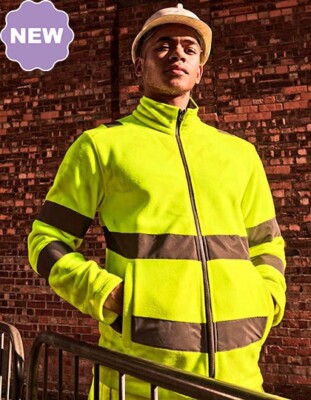 Regatta High Visibility TRF648 | Pro Contract Hi-Vis Thor Fleece Jacket RG6480