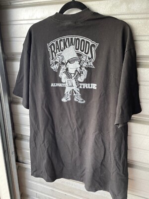 Backwoods Bart Simpson Supreme Black T-Shirt Men's XL Shaka Back