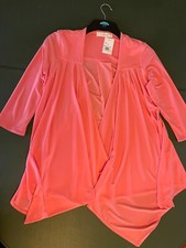 JACKET/BLOUSE - CLASSICS BY ANN THOMAS - CORAL. SIZE - S