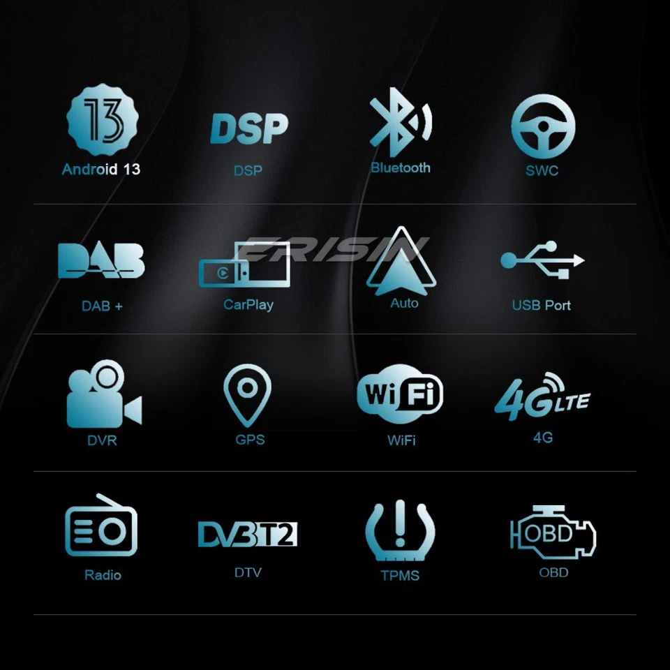 DAB+ Android 13 Autoradio GPS CD Für VW Golf Passat T5 Multivan Polo Peugeot 307 - Bild 2 von 4