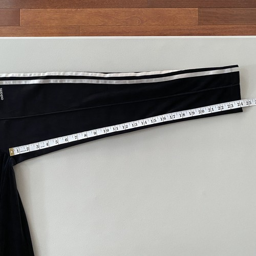 Adidas Originals High Rise Slim Fit Velour Black Pants Girl's Size S (9-10Y) - Picture 16 of 20