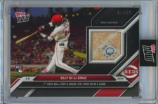 2024 Topps Now Elly De La Cruz RC /99 Game Used Base Relic Black #50B SP Rookie