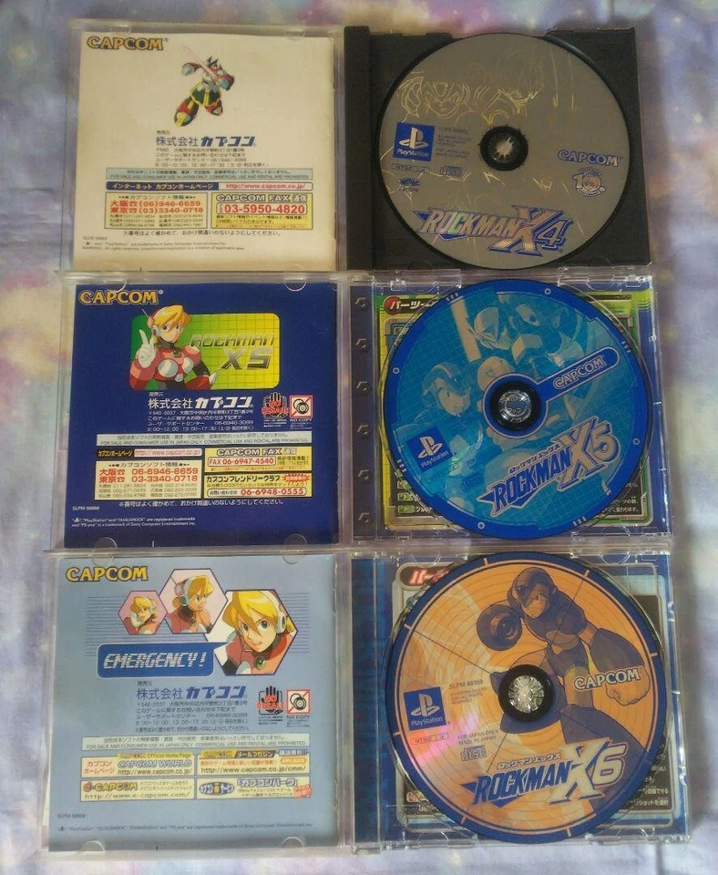 Lot 6 Rockman X4 X5 X6 X7 X8 & command mission PS1 PS2 set From Japan Mega Man - Image 3 of 4