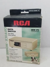 RCA IBM PC Compatible Data Transfer 2-Way AB Switch PC12014 New Old Stock in Box
