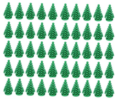  Lego New Bulk Lot Small Green Spruce Pine Trees X50 Or As Green Plants