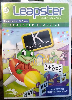 NEW Leapfrog Leapster Learning System Kindergarten Add Subtract Reading 5-6