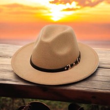 Tan Fedora Hat