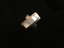Peruvian Silver RIng , 17 mm, size 6 1/2, 5 grams