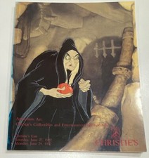 Christies Animation Art Collectibles & Entertainment Memorabilia June 27,29 1992