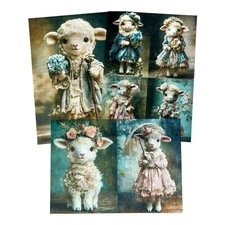Exclusive  Shepherds Cottage A3 Fiber Decoupage Papers 3 Pack Limited Edition