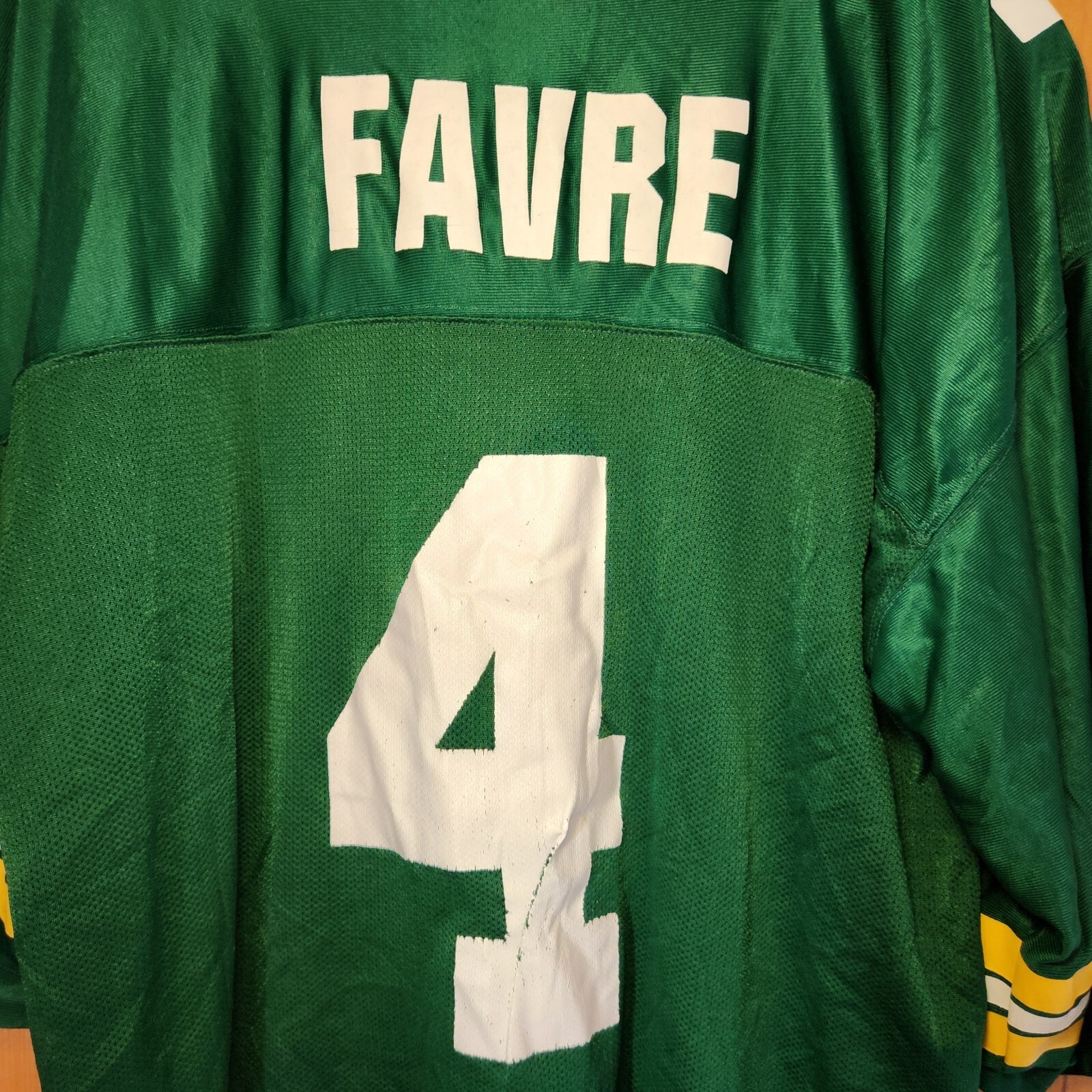 Vintage  Brett Favre #4 Green Bay Packers Reebok Reversible Jersey Size 52 thumbnail 7