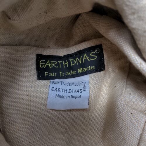 Earth Divas Sun Hat Gray One Size Hemp Frayed Summer Beach Cap Boho W/Tags - Picture 8 of 9