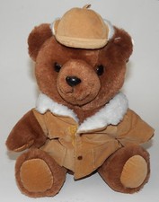VTG Vern Dakin Brown Teddy Bear Plush 10" Stuffed Animal 1987 Hunter Fisher TAG