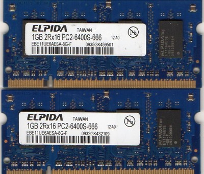 NEW 2GB 2x 1GB Kit Lenovo 3000 C100/C200/N100/Y400 DDR2 Laptop/Notebook  Memory