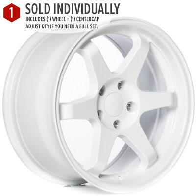 9SIX9 SIX-1 17x9 5x114.3 +35 GLOSS WHITE WHEEL TE37 STYLE DEEP