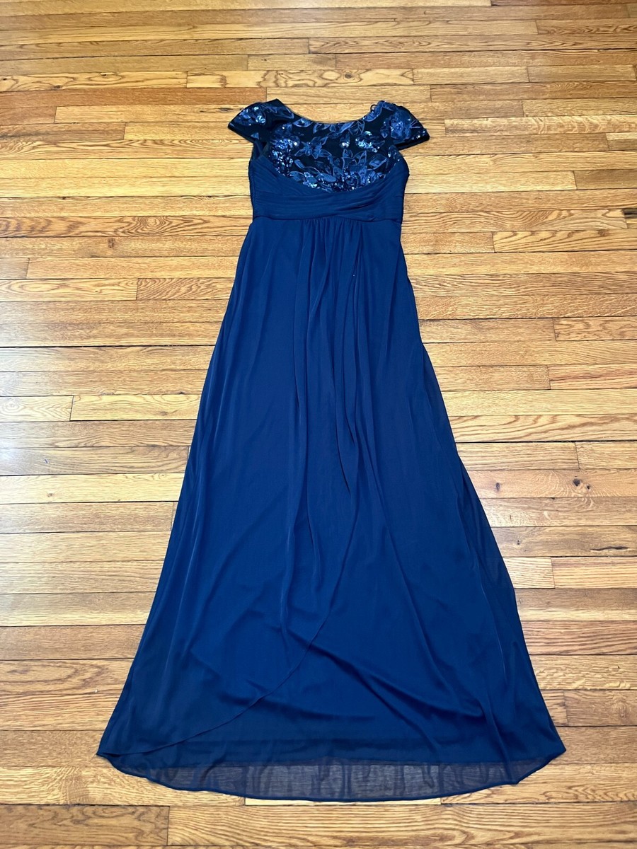 adrianna papell sequin maxi dress Adrianna Papell Black Beaded Sequin Maxi Dress Size 6 Tall - 65 ($300) Vintage