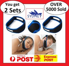 2 x Anti Snore AntiSnore Device Jaw Strap Stop Snoring Solution Chin Support
