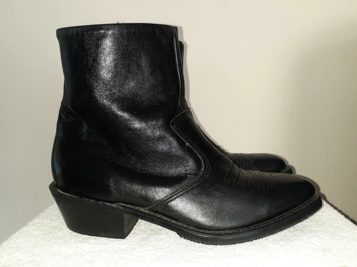 Western zipper best sale boots