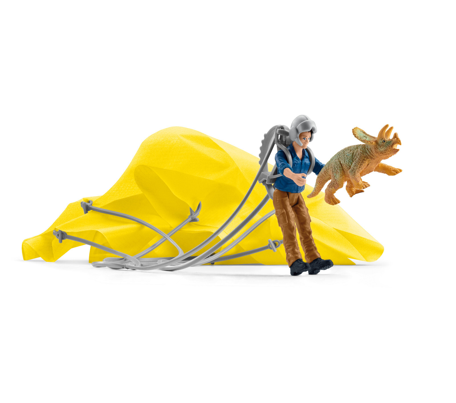 Schleich 41471 Dinosaurs Parachute Rescue toy dinosaur set triceratops playset