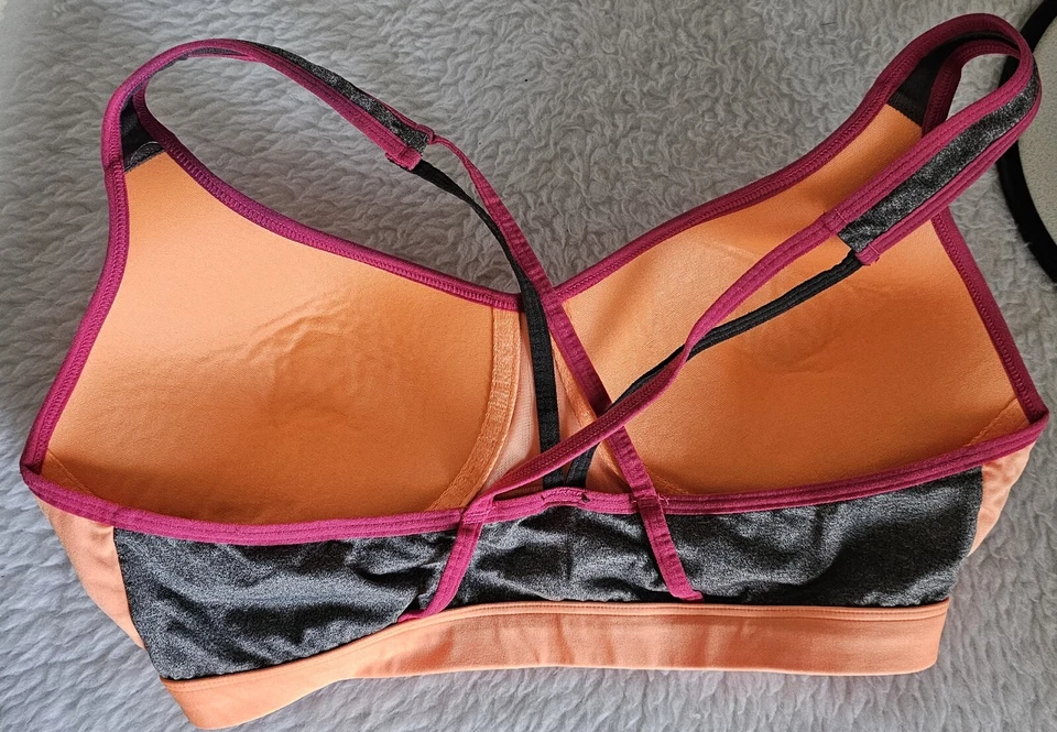 Sujetador push up SO para mujer talla L grande naranja rosa gris Foto 4 de 4