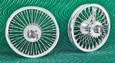 OG Originale Lowrider 12" 52 Raggi Set Cerchi, Freno Sottobicchiere Anteriore e Posteriore, Cromato Fi