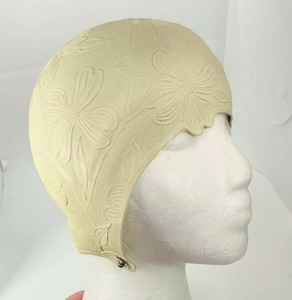 bathing cap with strap