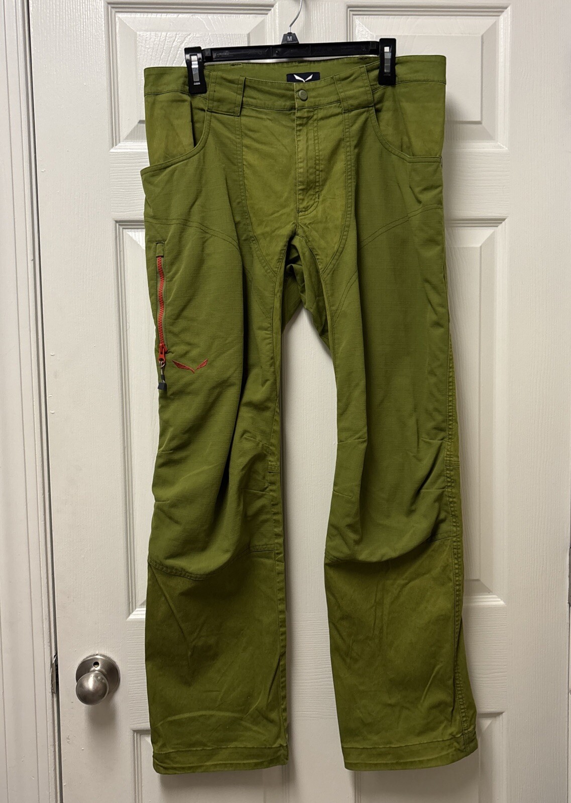 Pantalones de trekking de escalada Salewa Hubble verde Frea para hombre talla M