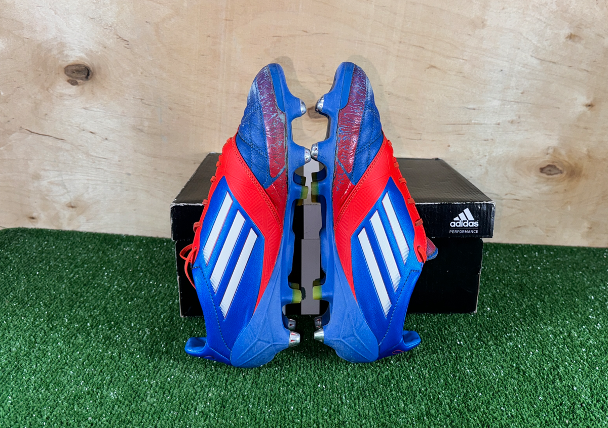Adidas Adizero F50 Leathers SG V20277 Elite Blue boots Cleats mens