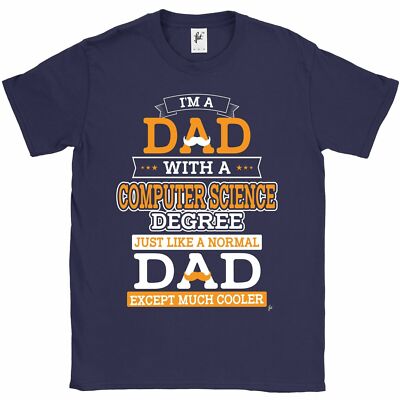 Papa mit Informatik Abschluss cooler als normal Papa Vatertag Herren T-Shirt