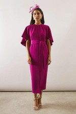 Wallis Wine Bodycon Dress Womens Occasion Dresses