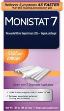 Monistat 7 Vaginal Antifungal Cream with Disposable Applicators 1.59 oz