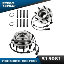 2x 4WD Front Wheel Bearing Hubs for Ford F-250 F-350 Super Duty SRW 2005 -2010