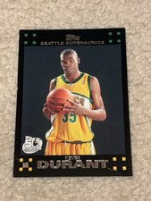 2007-08 Topps Kevin Durant RC Rookie Card #112 Minor Wear. rookie card picture