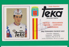 CYCLING cycling card JOSE FERNANDO PACHECO SAEZ team TEKA 1986 Signed