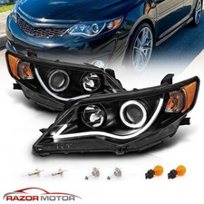 2012 2013 2014 Euro R8 Led Bar Halo Projector Headlights Pair For Toyota Camry 2012 2013 2014 Euro R8 Led Bar Halo Projector Headlights Pair For Toyota Camry
