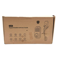 Smart Wifi Keypad Deadbolt With Door Handle Model SL03 - Matte Black