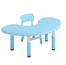 Bureau pour Enfants Réglable en Hauteur 120x65cm Table de Jeux Avec Chaise