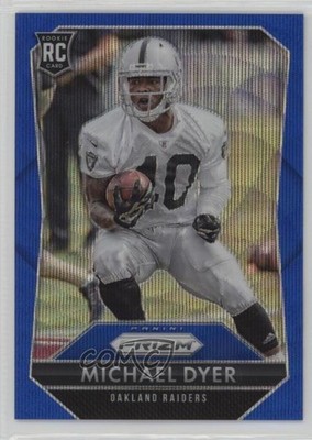 2015 Panini Prizm Rookies Blue Wave 122/150 Michael Dyer #271 Rookie RC 6h5